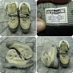 Vasque Youth Boots 5 M Gray Lace-Up Waterproof Lightweight‎ Trail Outdoor Hiking
